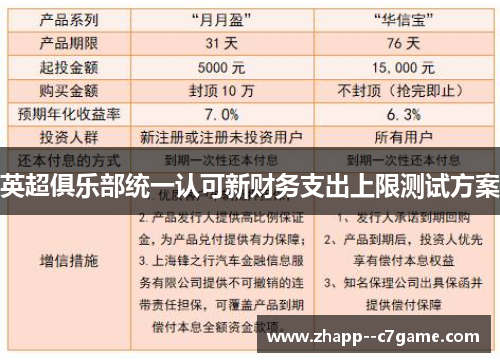 英超俱乐部统一认可新财务支出上限测试方案 英超俱乐部统一认可新财务支出上限测试方案